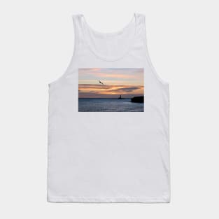 An early bird over St Mary's Island Tank Top